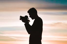 A photographer at work.